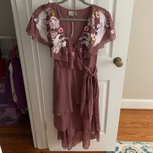 NWT Asos Petites mauve/purple  Wrap dress